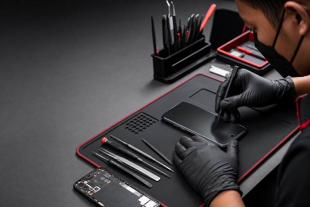 Pemeriksaan flex fingerprint untuk repair fingerprint sensor phone Bangi