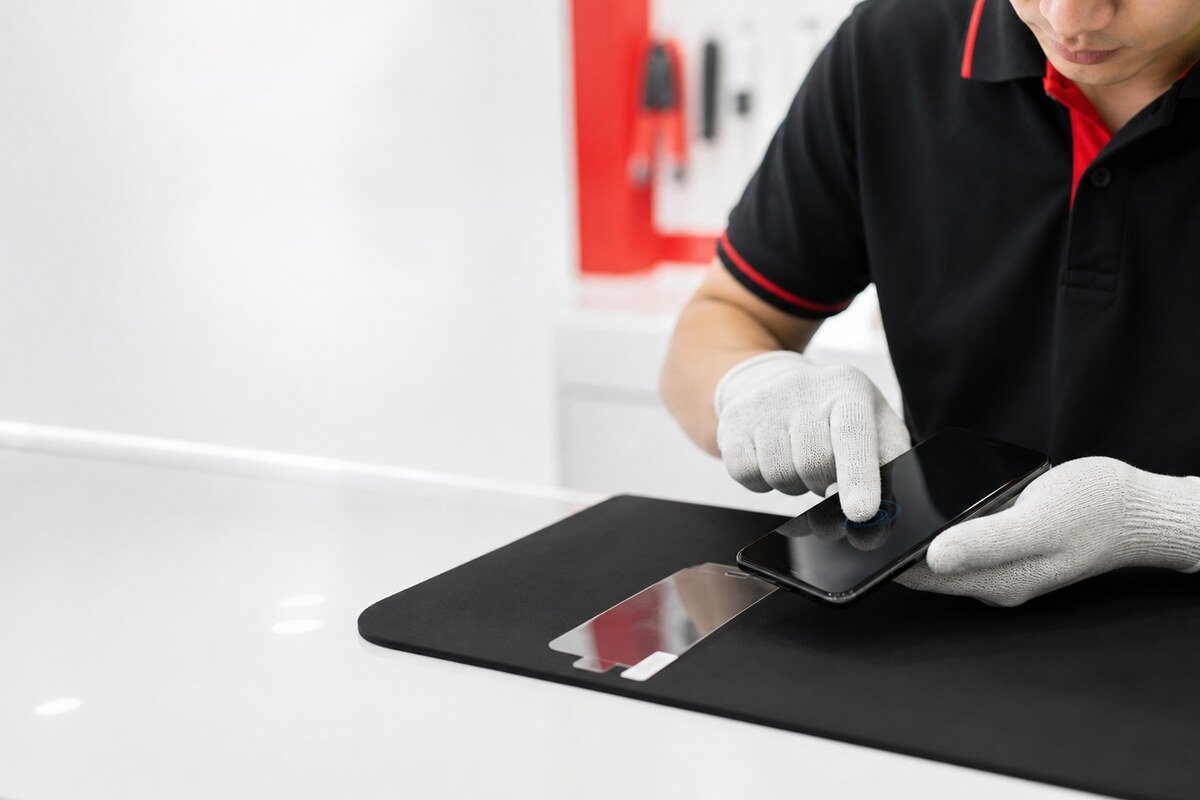 Semakan connector dan modul fingerprint telefon