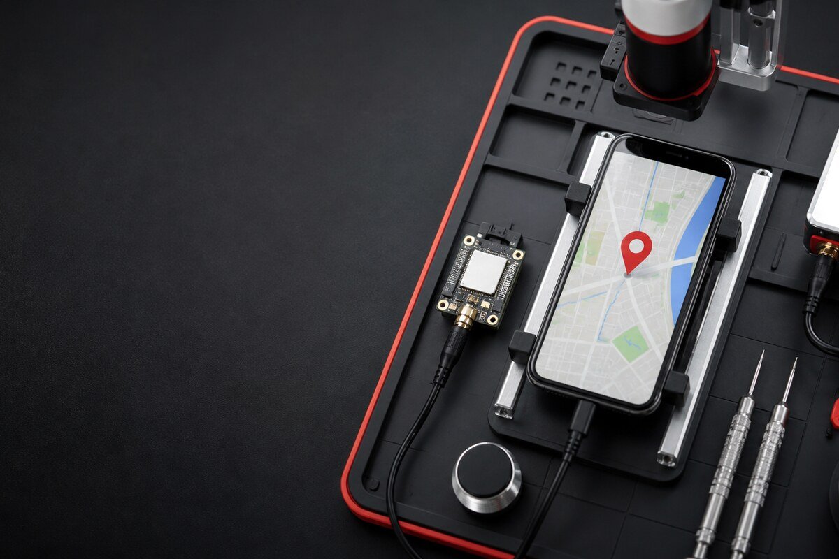 Urutan ujian app setting dan antena untuk repair GPS phone Bangi