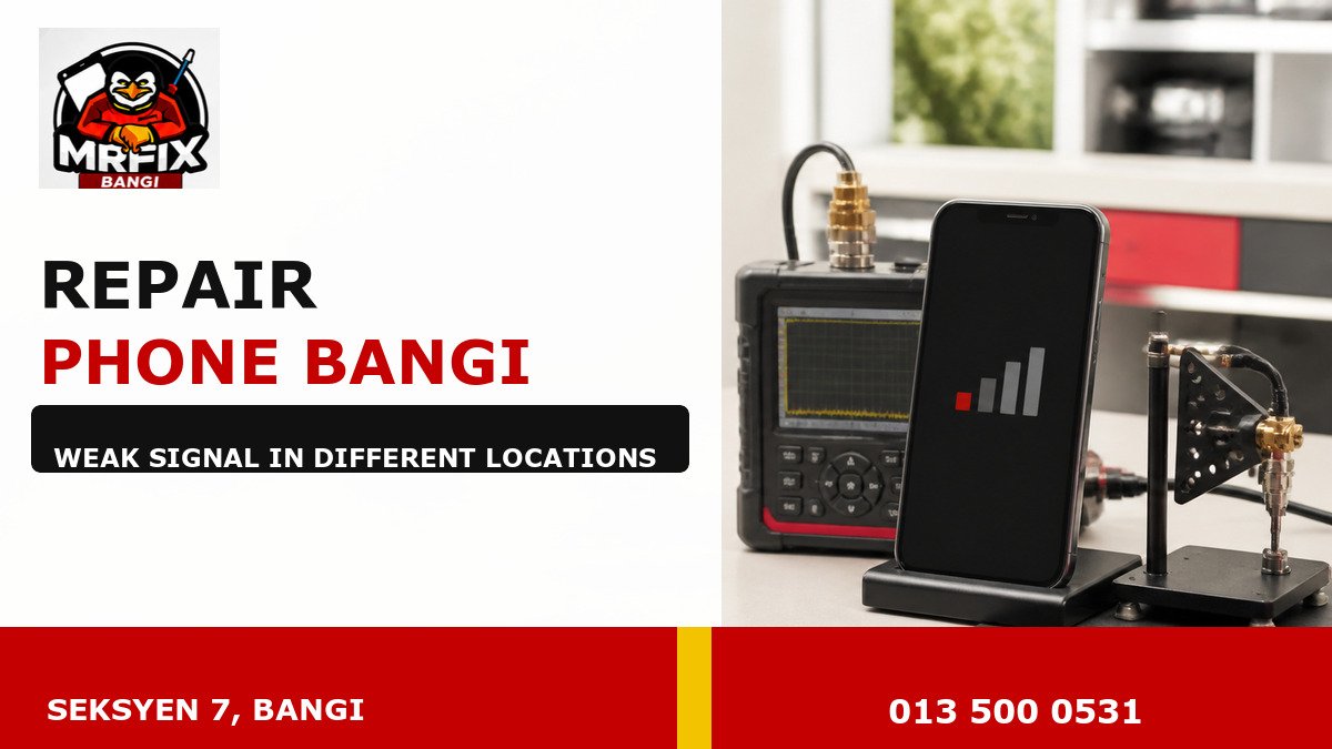 Repair Phone Signal Bangi – reception changes by location