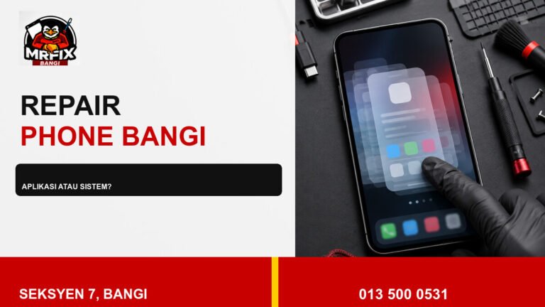 Repair Phone Screen Freeze Bangi: Bezakan Aplikasi, Storan dan Sistem — featured image