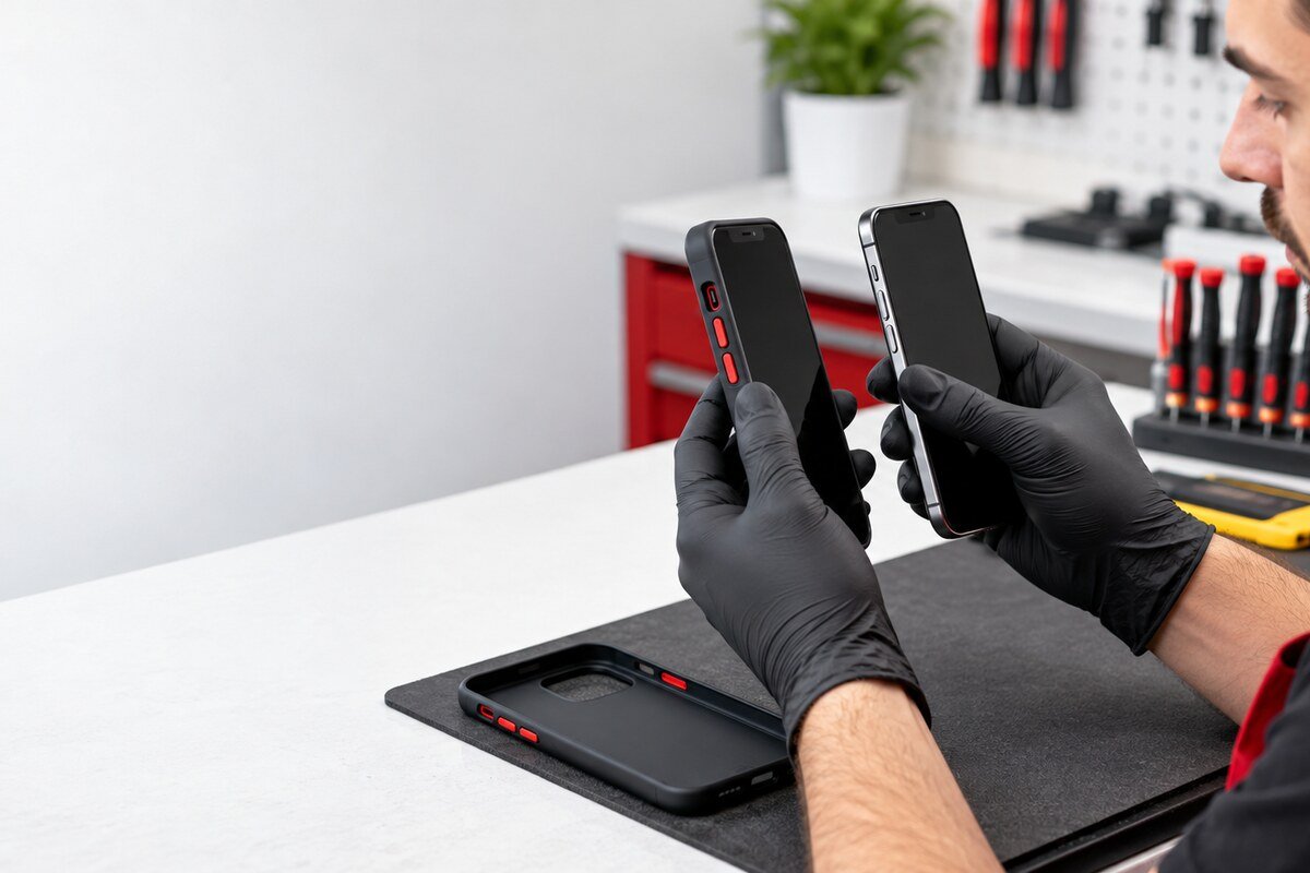 Membandingkan case dan respons butang volume telefon