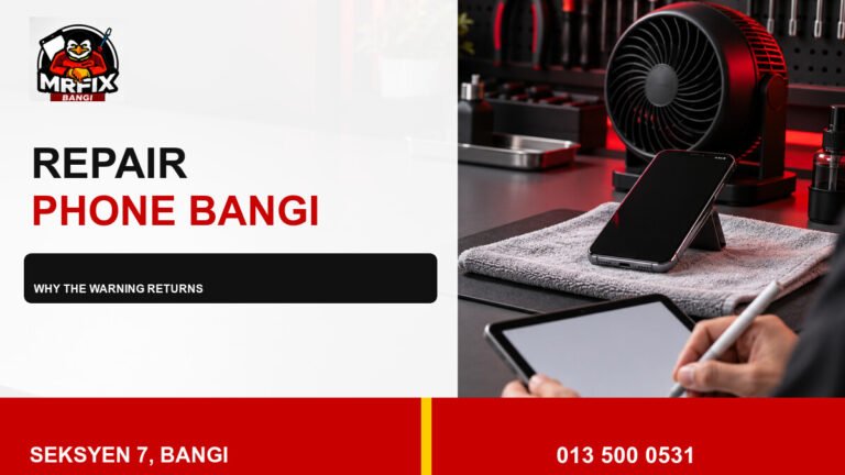Repair Phone Moisture Warning Bangi: Why the Alert Returns — featured image