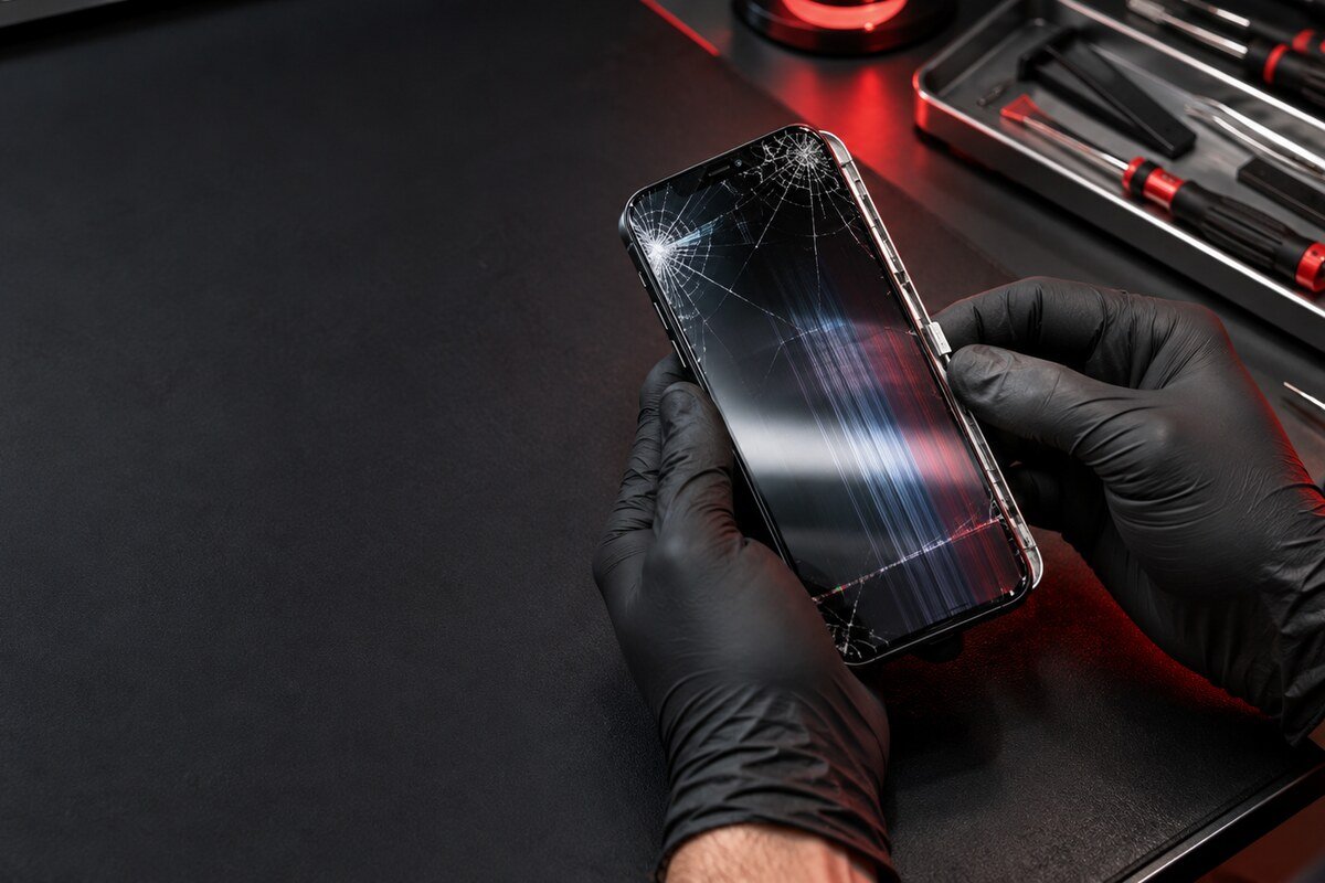 Phone brightness and refresh checks for screen flicker in Bangi
